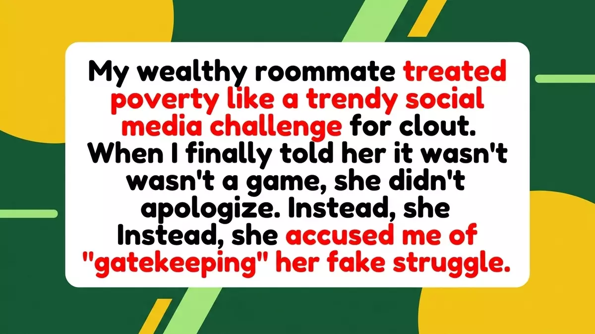 Aestheticizing Adversity: Wealthy Influencer Accuses Genuinely Poor Roommate of “Gatekeeping” After Failed Extreme Budget Challenge