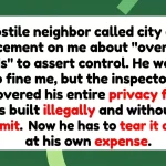 Angry Neighbor Calls Code Enforcement to Complain About Weeds, Ends Up Having to Tear Down His Own Fence