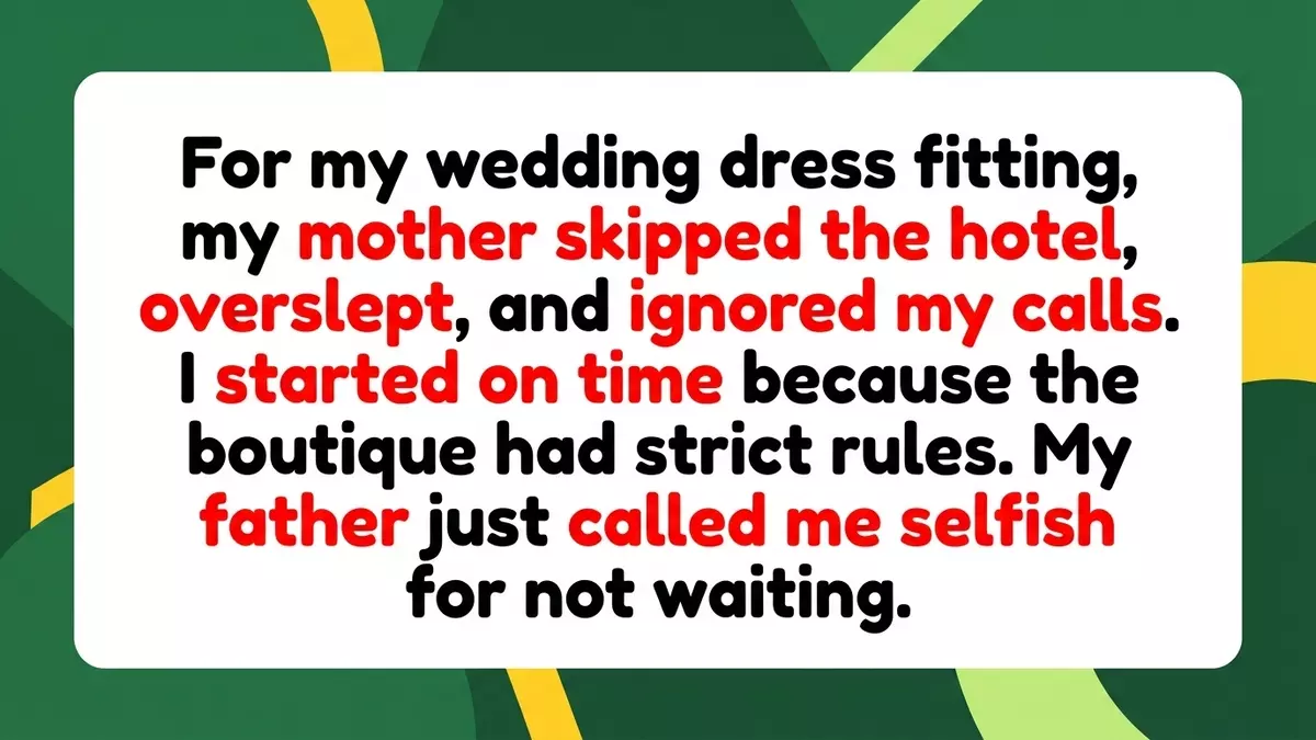 Bride Starts Dress Fitting Without Late Mom, Igniting Bitter Family Feud