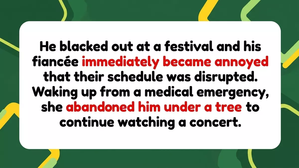 Fiancée’s Cold Reaction to Festival Medical Emergency Ends 5-Year Engagement