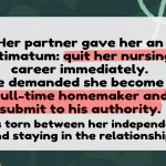 Nurse Mom Faces Ultimatum: Quit Career for Traditional Wife Role