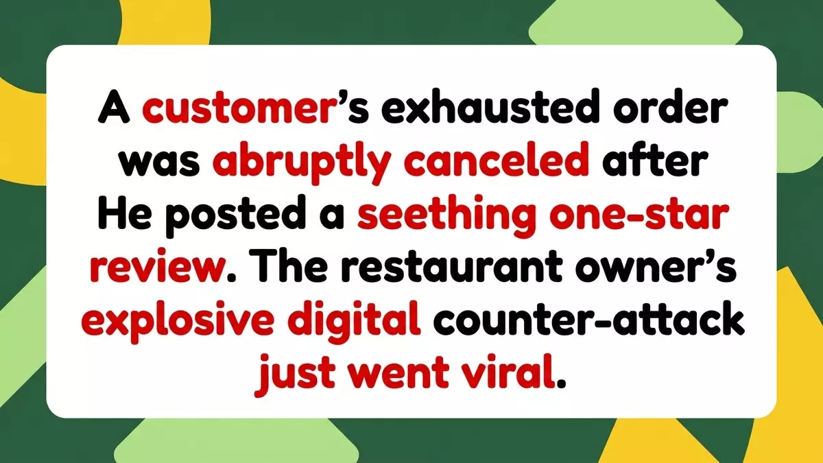 One-Star Review Over Canceled Burger Sparks Viral Online Battle