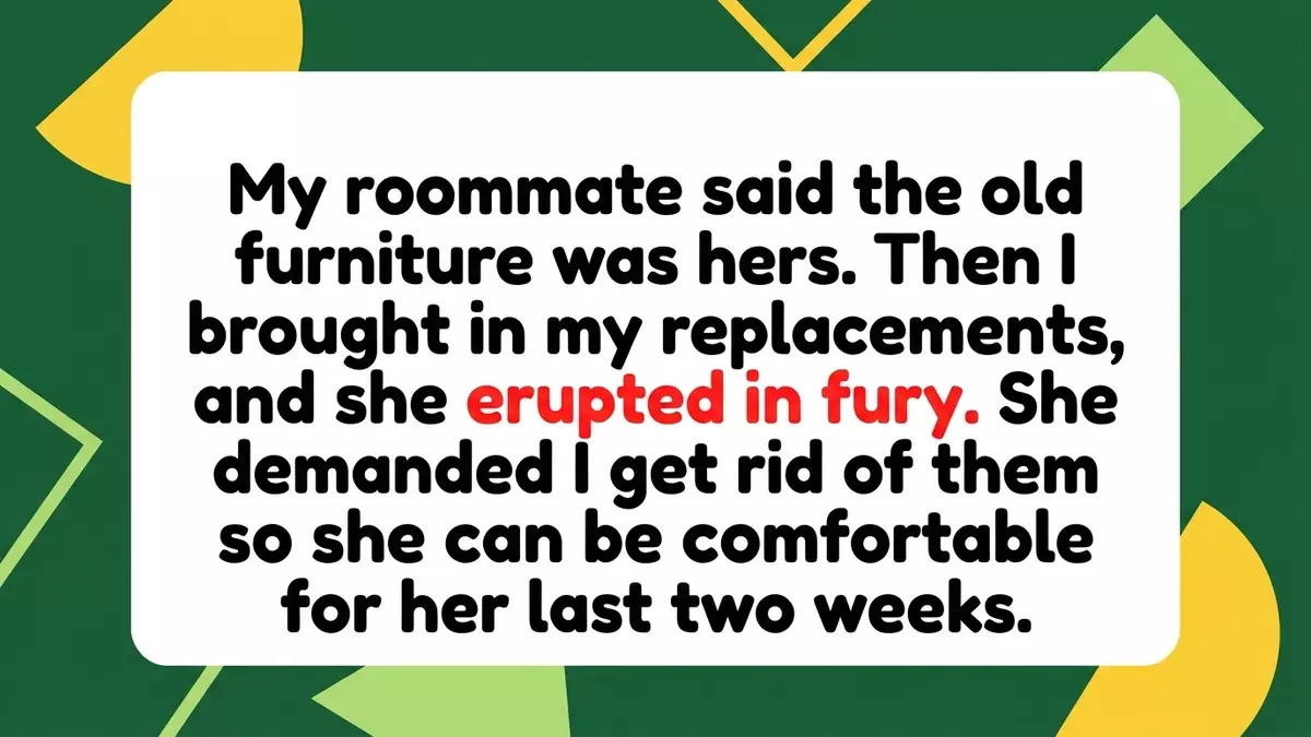 Roommate Claims Abandoned Furniture, Then Gets Furious When Replacement Search Begins