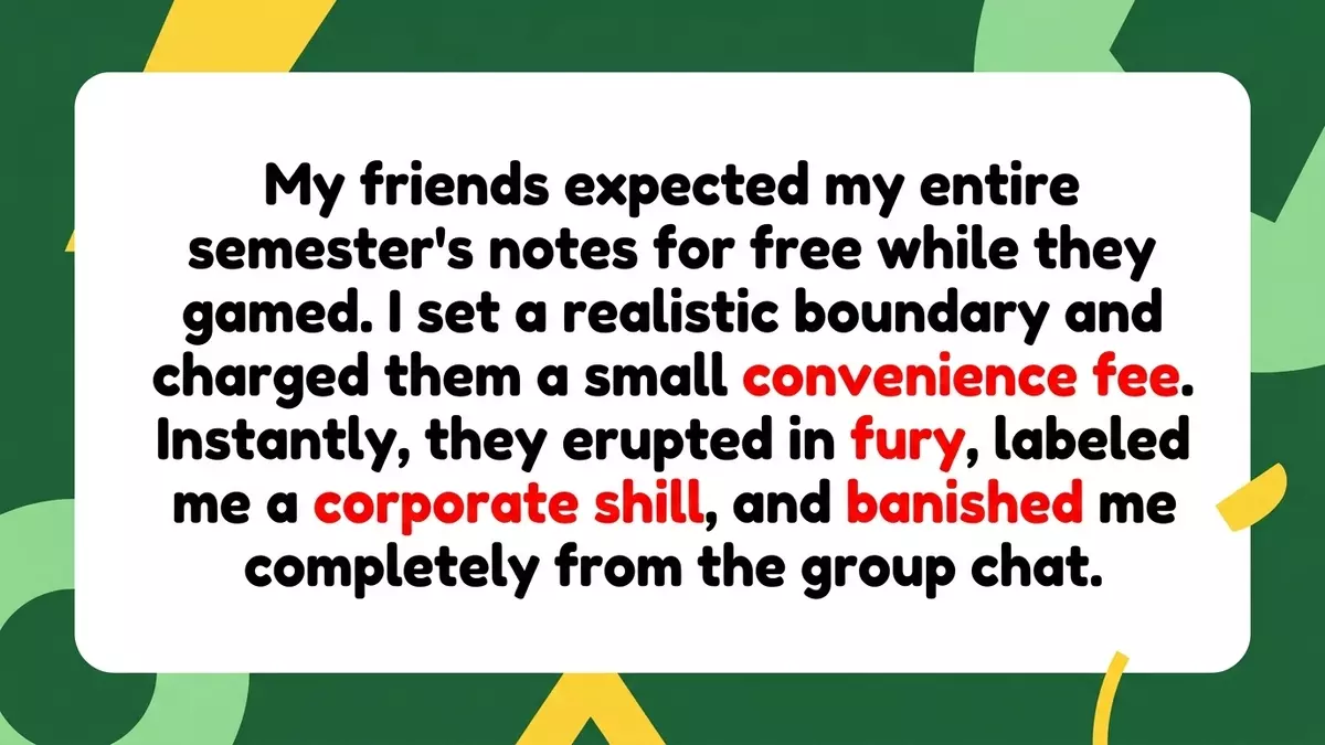 Student Charges Lazy Gaming Buddies A “Convenience Fee” For His Notes, Now They’ve Banished Him From The Group Chat