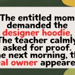 Teacher Stands Firm Against Entitled Mom Demanding Designer Hoodie