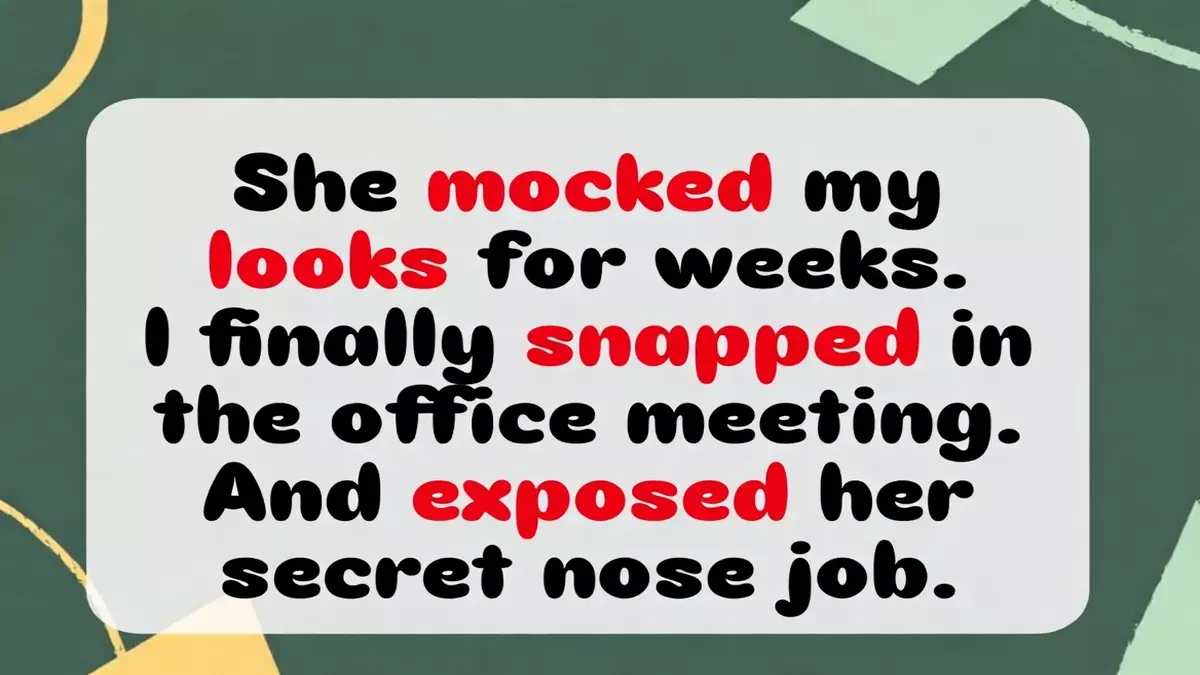 Woman Exposes Coworker’s Nose Job After Weeks of Harassment